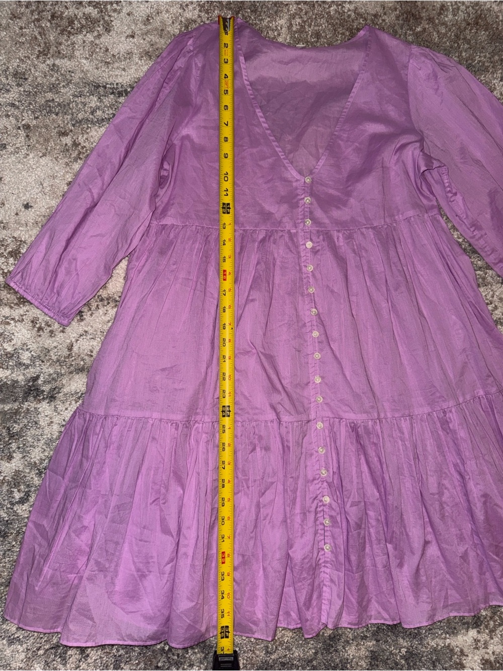 J. Crew Lilac Button-Front Dress - Picture 7 of 9